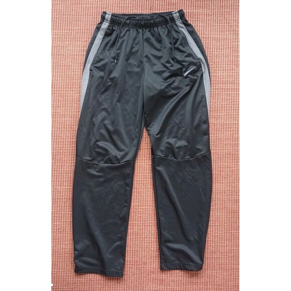 Nike Track Pants Mens Size Medium Black Gray Stripe - Picture 1 of 6